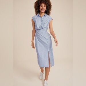Maurice’s Blue Striped Women's Dress Size XL
